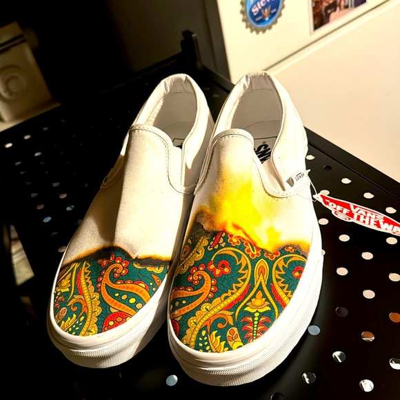 Size 10 Brand New custom Vans found at a local resale store. - Picture 1 of 8